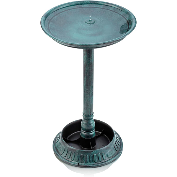 Fuente de agua para pájaros tipo exterior